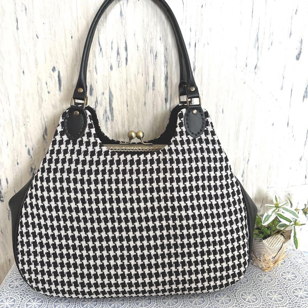 ばあば様専用 あおりがま口バッグ ハンドメイド 画像2