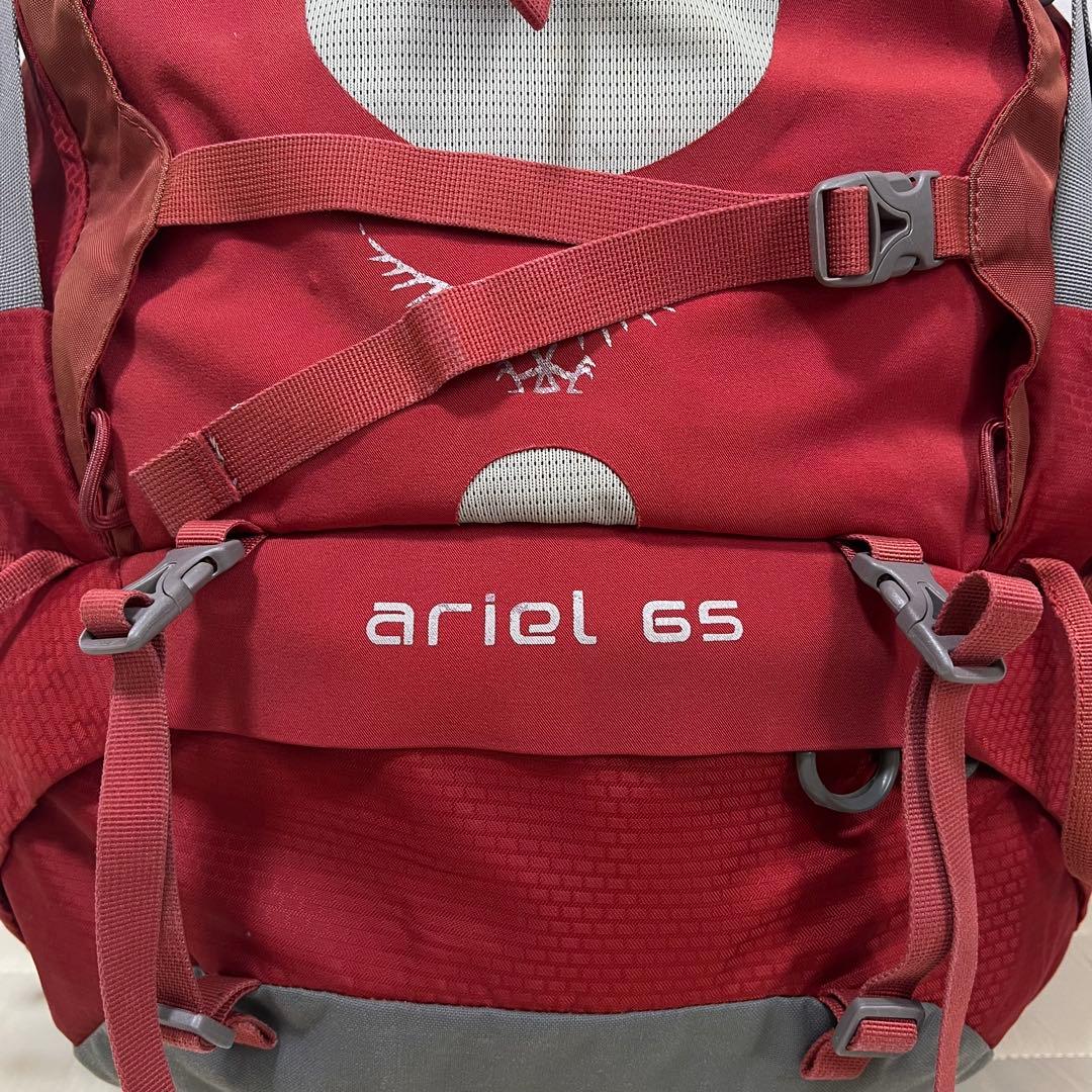 Osprey ariel 65 バックパック レッド Osprey ariel 65 バックパック レッド