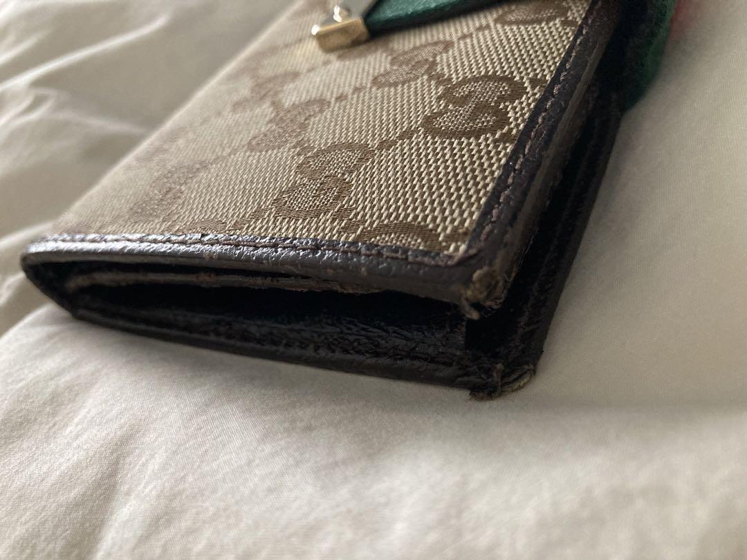 ち*︎様 【GUCCI】 グッチ シェリーライン 二つ折り 長財布