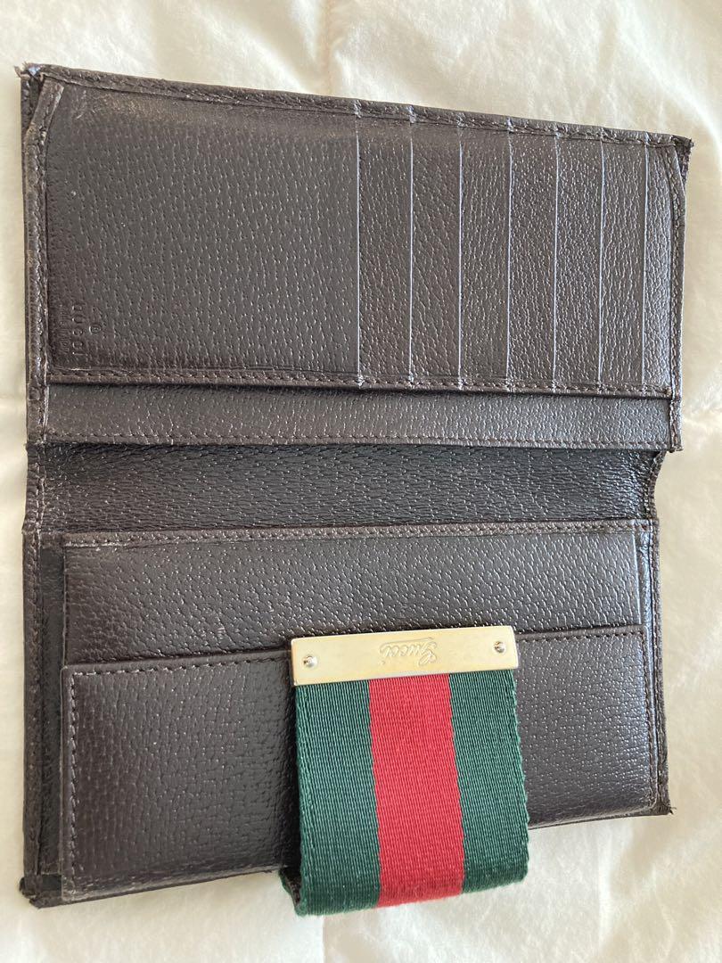 ち*︎様 【GUCCI】 グッチ シェリーライン 二つ折り 長財布