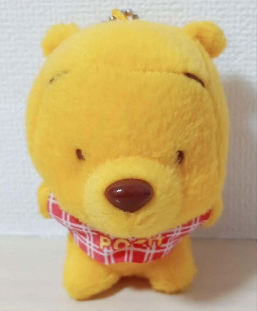 プーさん ぬいぐるみ 約15cm チェック柄