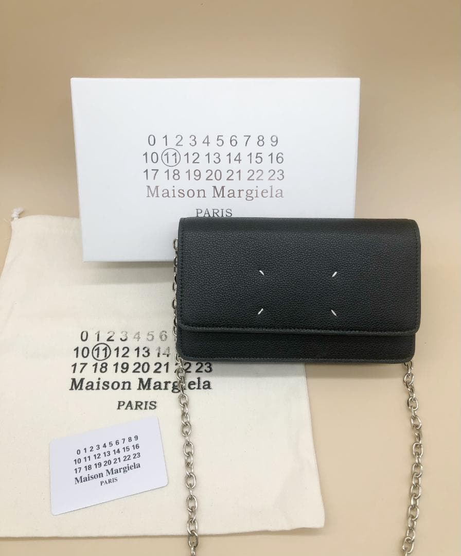 メゾンマルジェラ チェーンショルダーウォレットバッグ j3