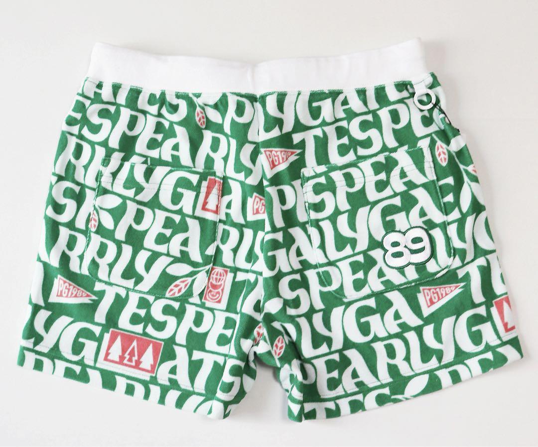 《パーリーゲイツ》新品 柔らかパイル地 ロゴ柄ショートパンツ 1(W70~73)