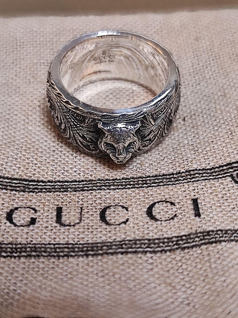 みずき 新品 未使用 GUCCI タイガー トラアラベスク リング22号 新品 GUCCI グッチ タイガー トラ アラベスク リング 指輪 22号