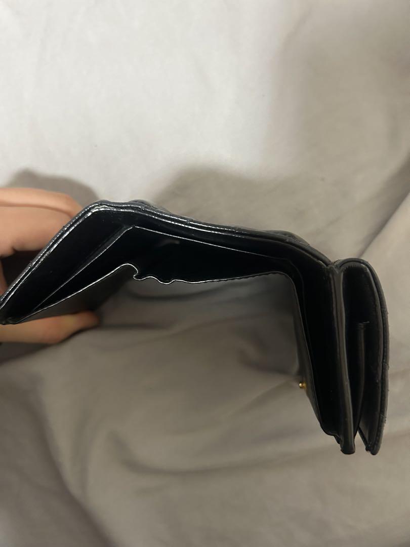 YSL ブラック 三つ折り財布