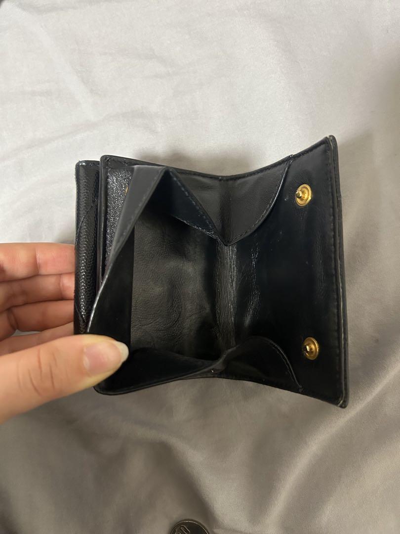 YSL ブラック 三つ折り財布
