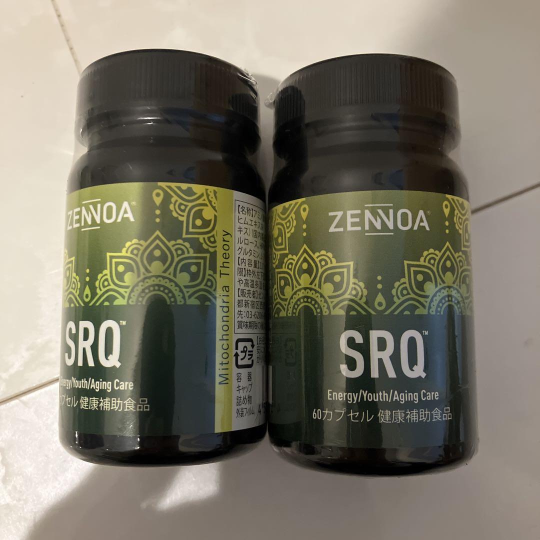 ZENNOA SRQ エネルギー/若返りサプリ 60カプセル　2個セット