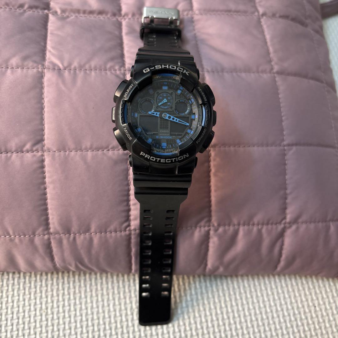 G-SHOCK デジタル腕時計 ブラック/ブルー