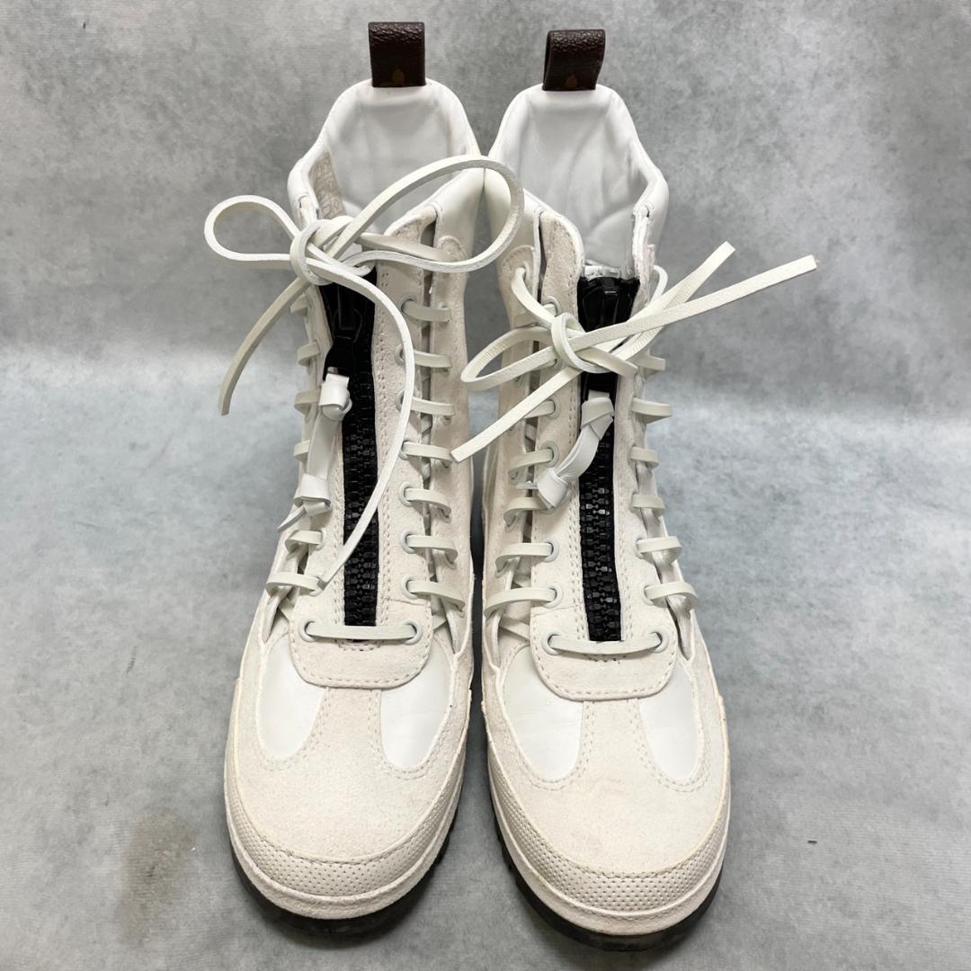 美品✨　ルイヴィトン　PALM CANYON　ブーツ　ハイカットスニーカー　白
