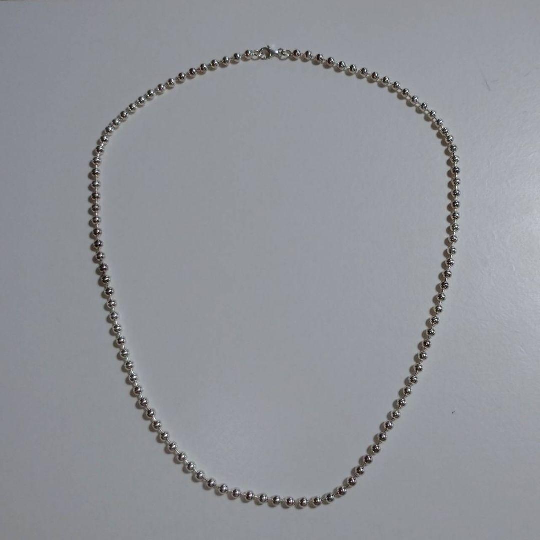 【シルバー アクセサリー】チェーン/ネックレス 幅4mm シルバーボールチェーン