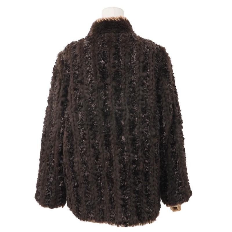 【未使用品】 BALMAIN バルマン ファー リバーシブル シルク × ラビットファー ジャケット・アウター