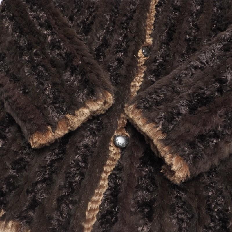BALMAIN バルマン ラビットファー × シルク リバーシブル ファー