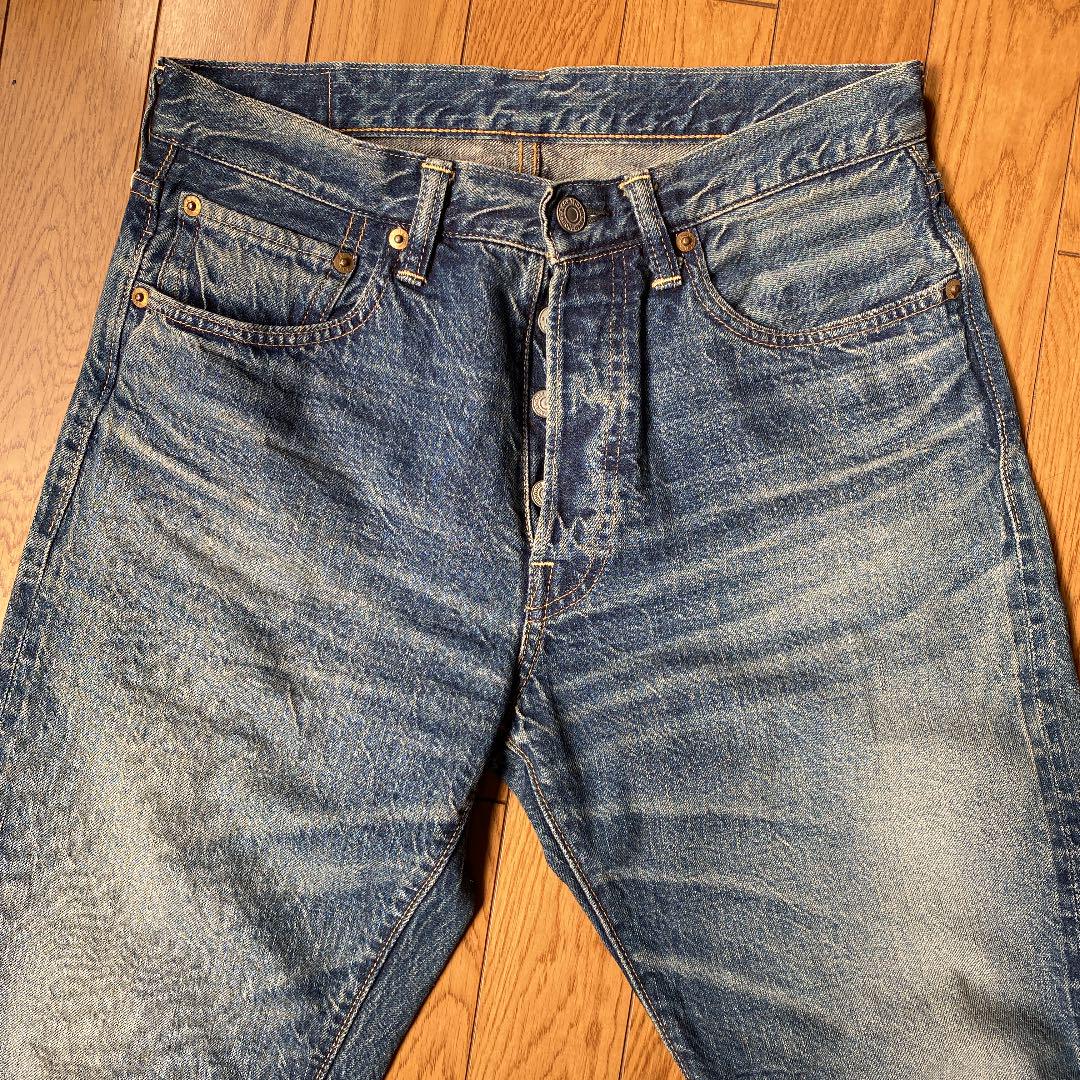 グレイ系,S【国内発送】 ウエアハウス セコハン ビギン別注 1008B W30 数量限定価格!! ハンドメイド ジーパンセルビッチ 和柄 和風 W36 デニム/ジーンズ