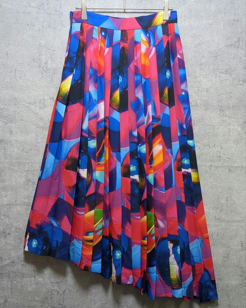 新品 MSGM プリーツスカート アシンメトリー 38