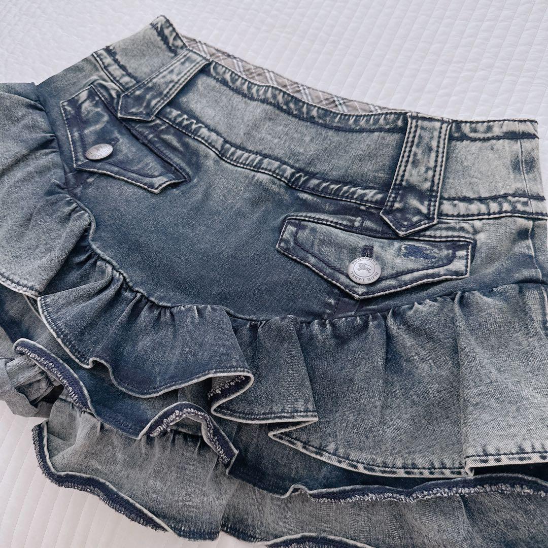 レア美品✨BURBERRY BLUE LABEL y2k デニムキュロット 平成