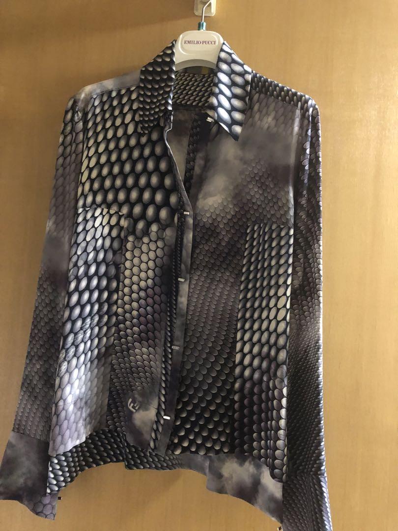 Made in Italy  FENDI 100%シルクブラウス