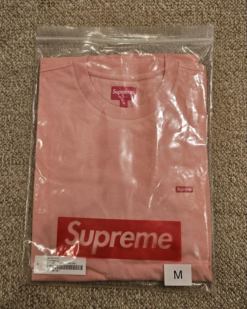 Supreme Small Box L/S Tee Pink