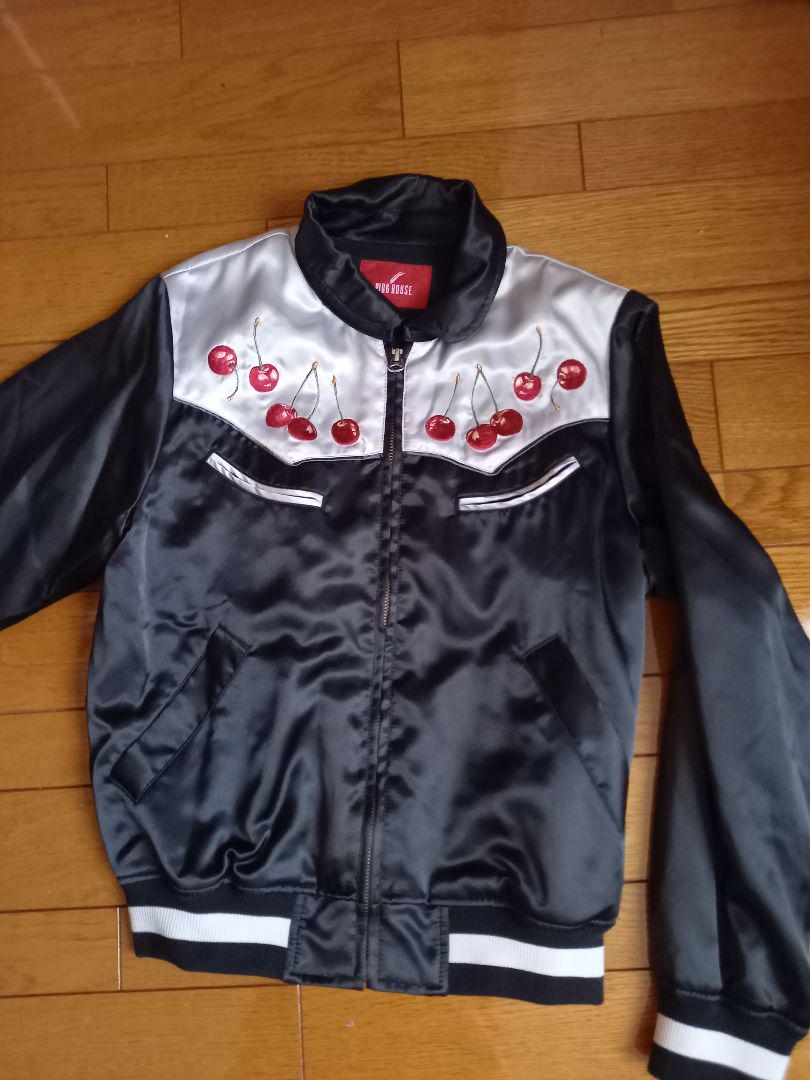 いサクラン⊢ ピンクハウス一回着用のみ美品 とっても可愛いサクランボ刺繍スカジャン m5jpt-m77826022097 ×カラー