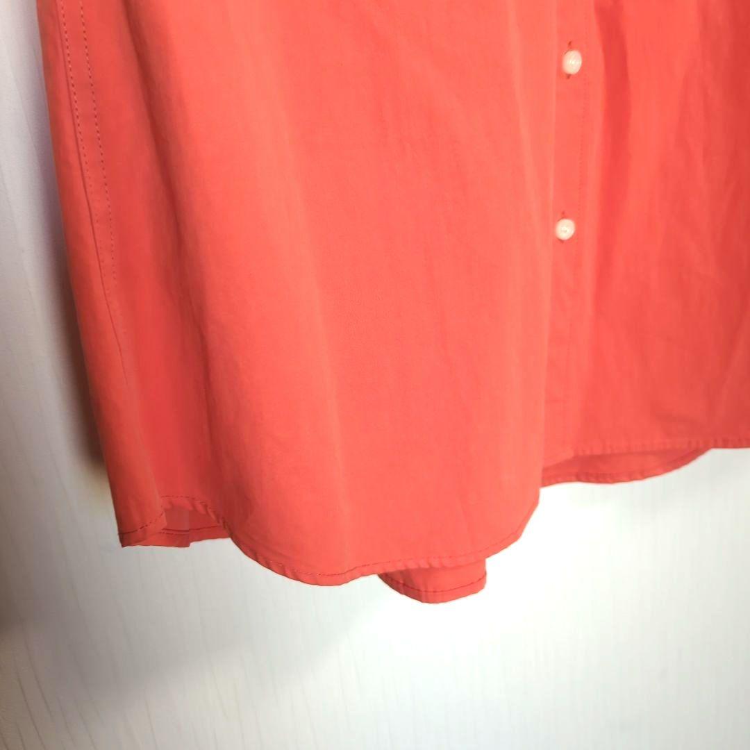 アングリッド ショルダースリットデザインシャツ オレンジ 新品
