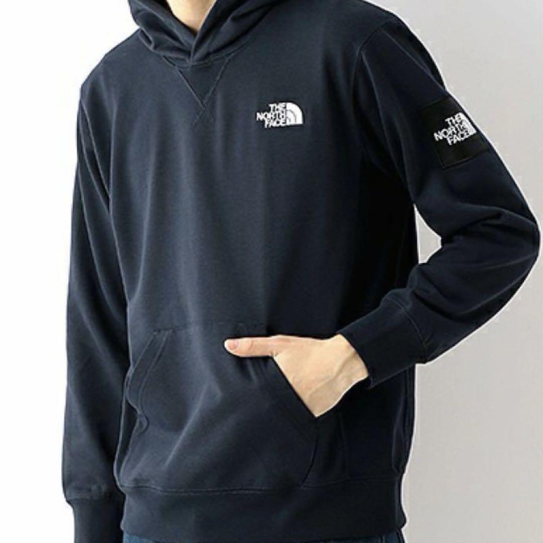 【THE NORTH FACE】スクエアロゴフーディ)刺繍ロゴ Sサイズ