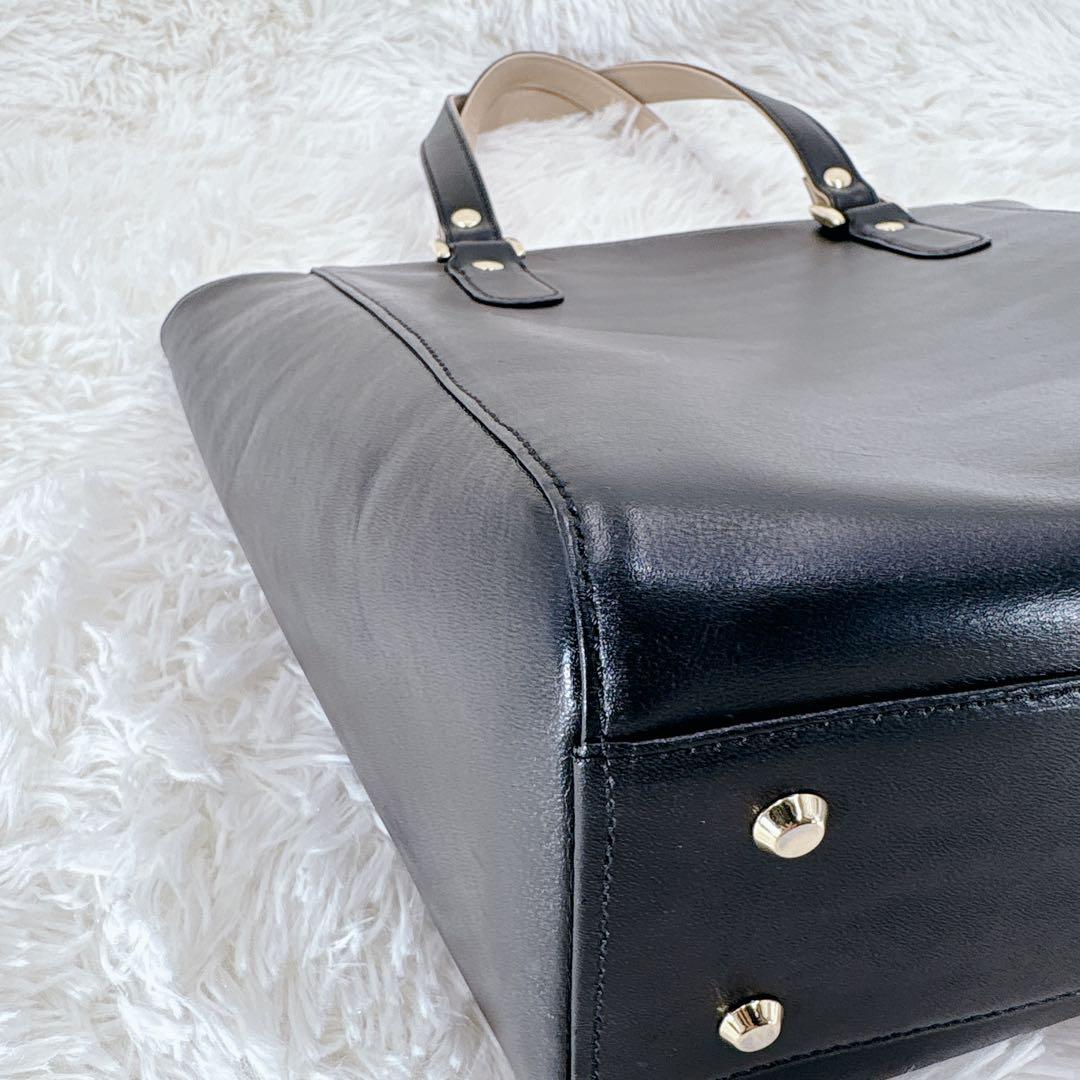 極美品 Kitamura2 キタムラ2 トートバッグ　レザー　ブラック　黒