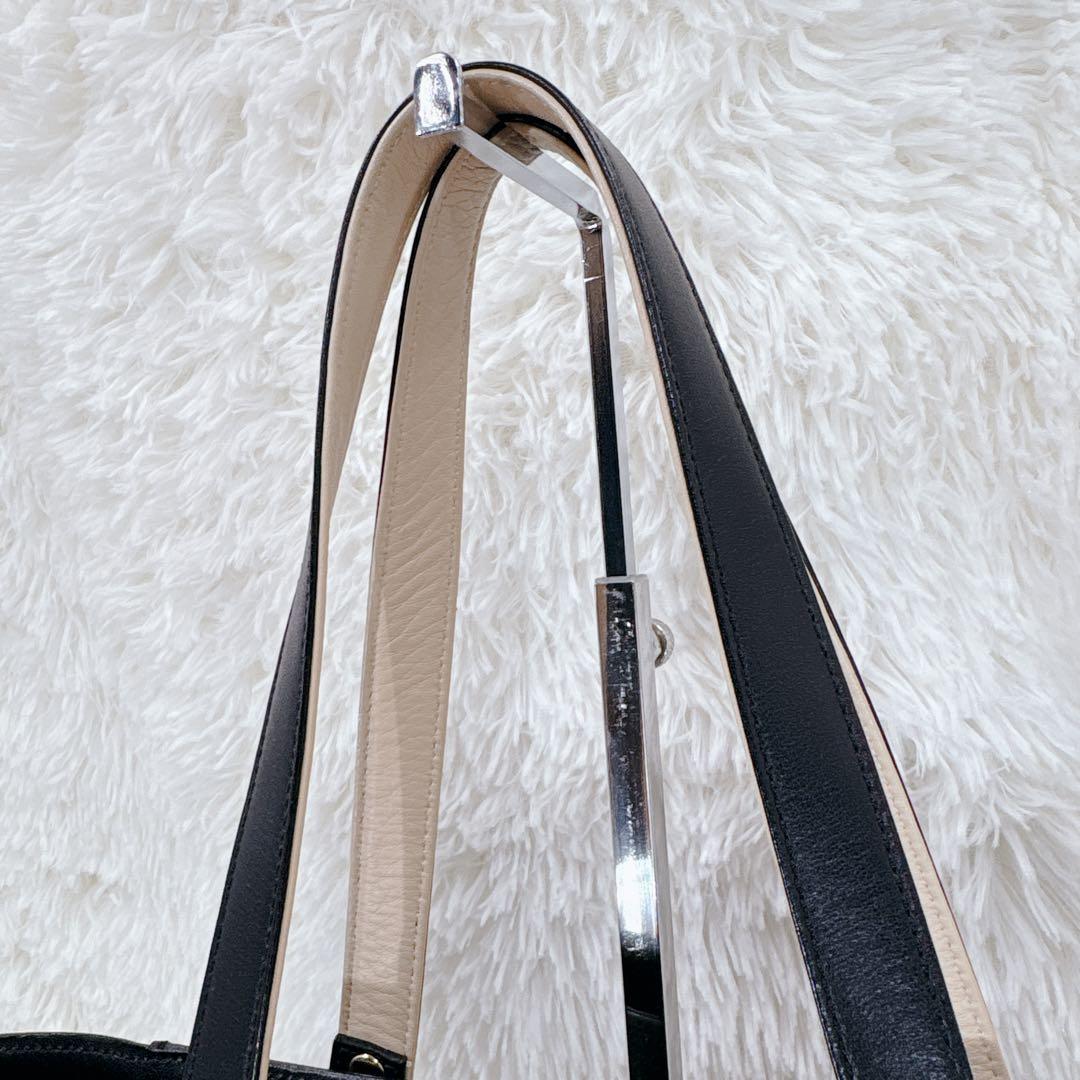 極美品 Kitamura2 キタムラ2 トートバッグ　レザー　ブラック　黒