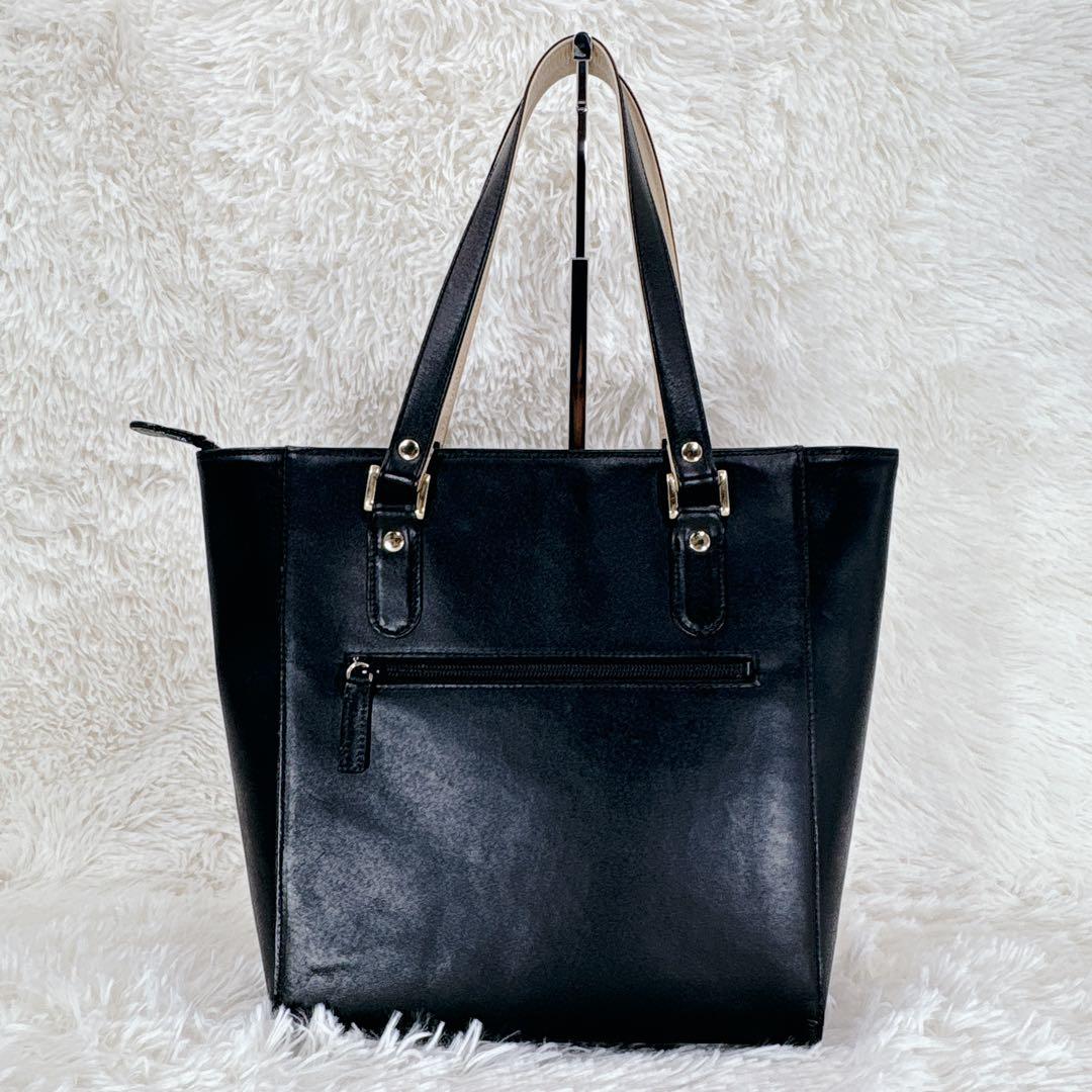 極美品 Kitamura2 キタムラ2 トートバッグ　レザー　ブラック　黒