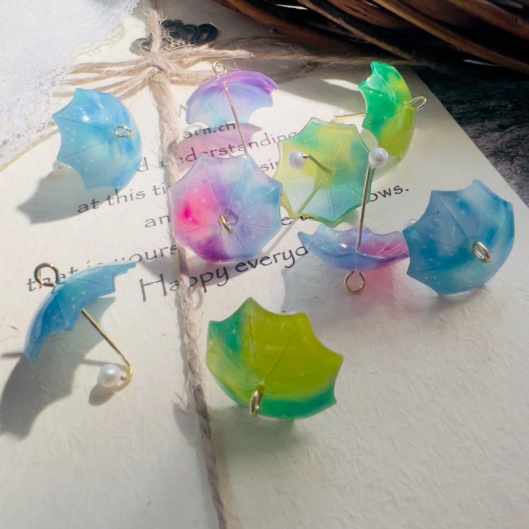 梅雨可愛いミニ傘チャーム 2個165円 梅雨可愛いミニ傘チャーム 2個165円