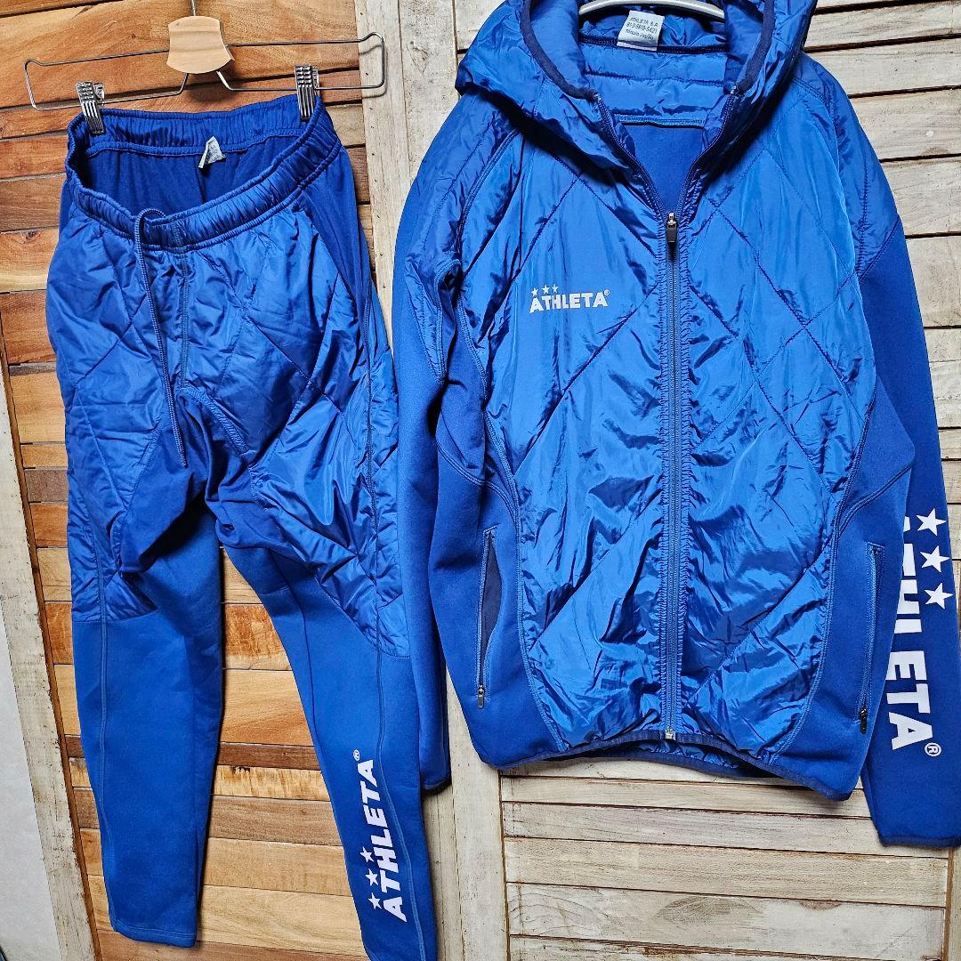 アスレタ 中綿ウォームジャケット×パンツ 上下セット ジャージ ウィンド 防寒