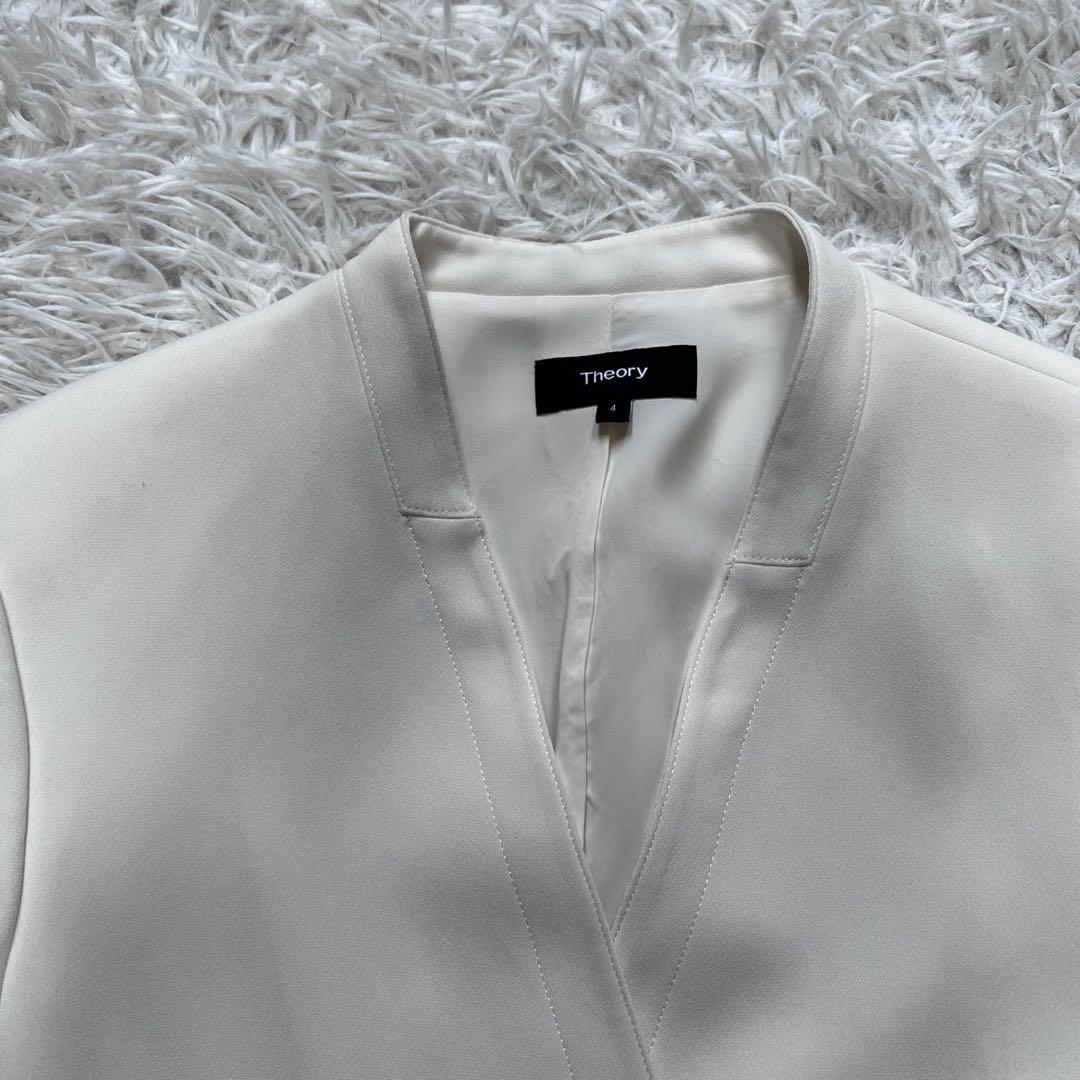 未使用品級 セオリー CLEAN BLAZER ノーカラージャケット 4 近年