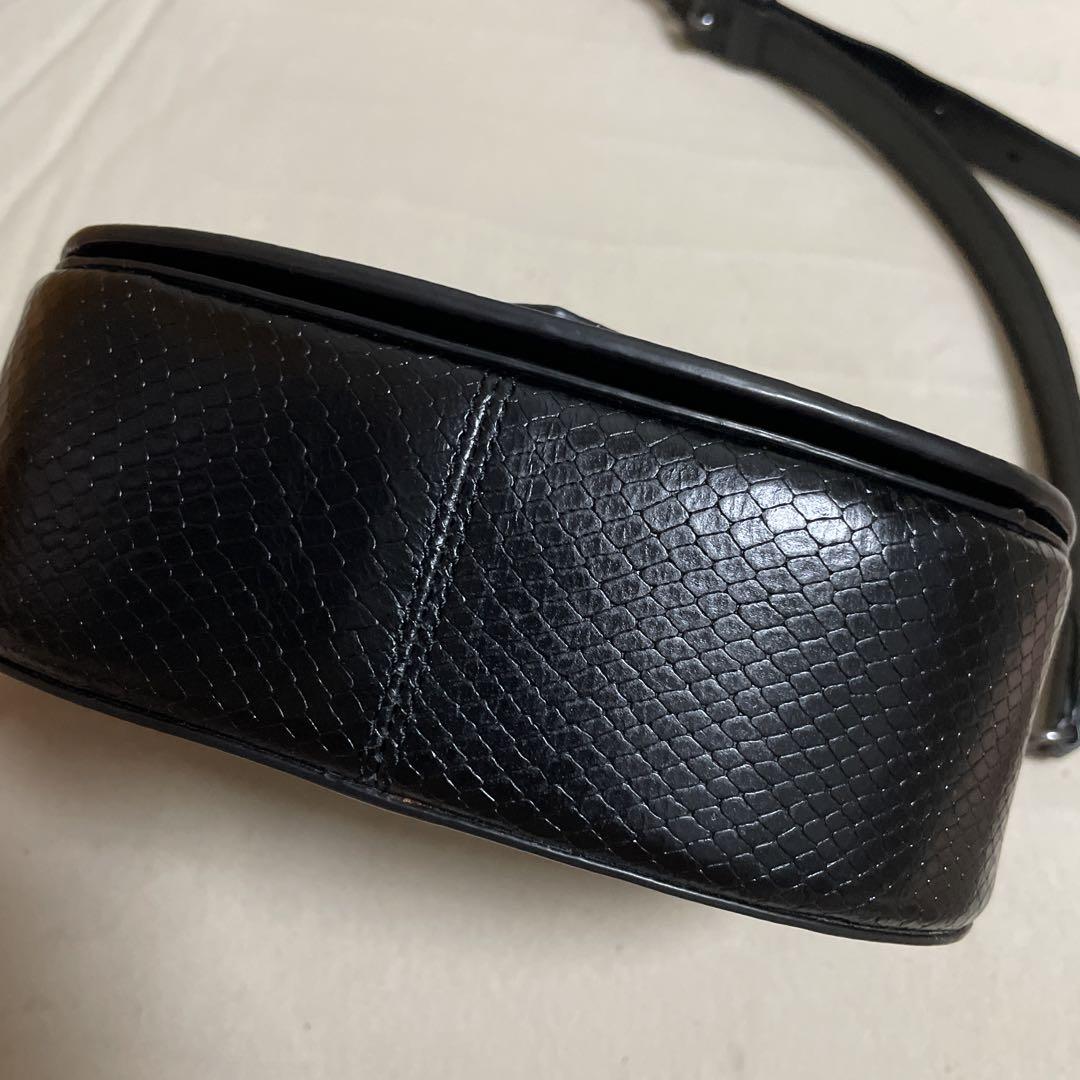 COACH モーガン サドルバッグ　ブラックレザー ショルダーバッグ