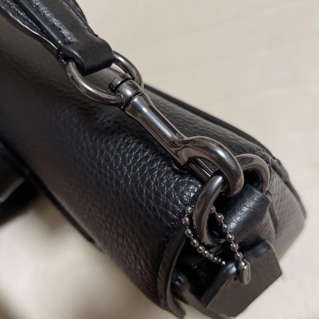COACH モーガン サドルバッグ　ブラックレザー ショルダーバッグ