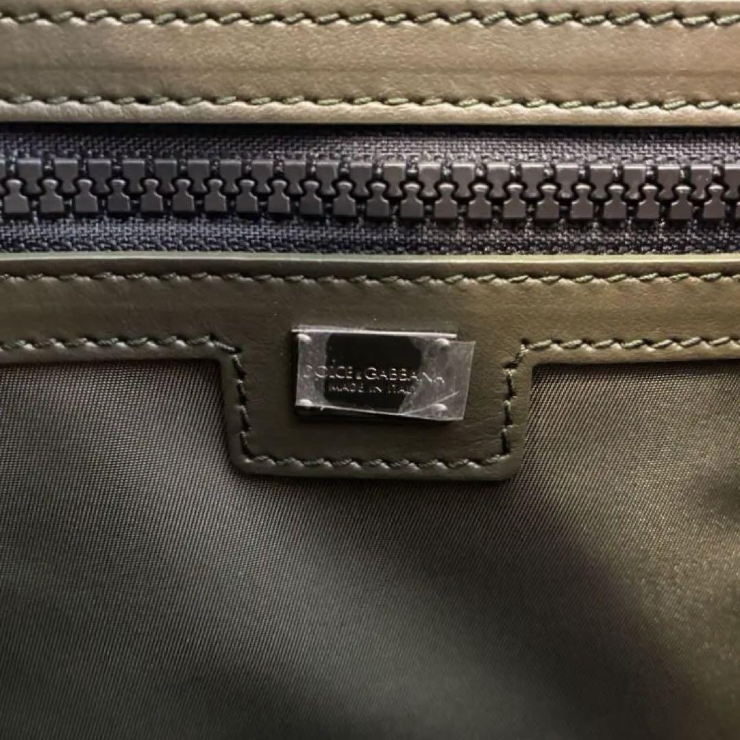【美品】DOLCE&GABBANA オリーブグリーン トートバッグ