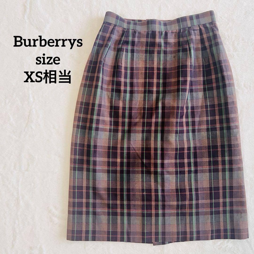 【Burberrys バーバリーズ】チェック柄　タイトスカート　ヴィンテージ
