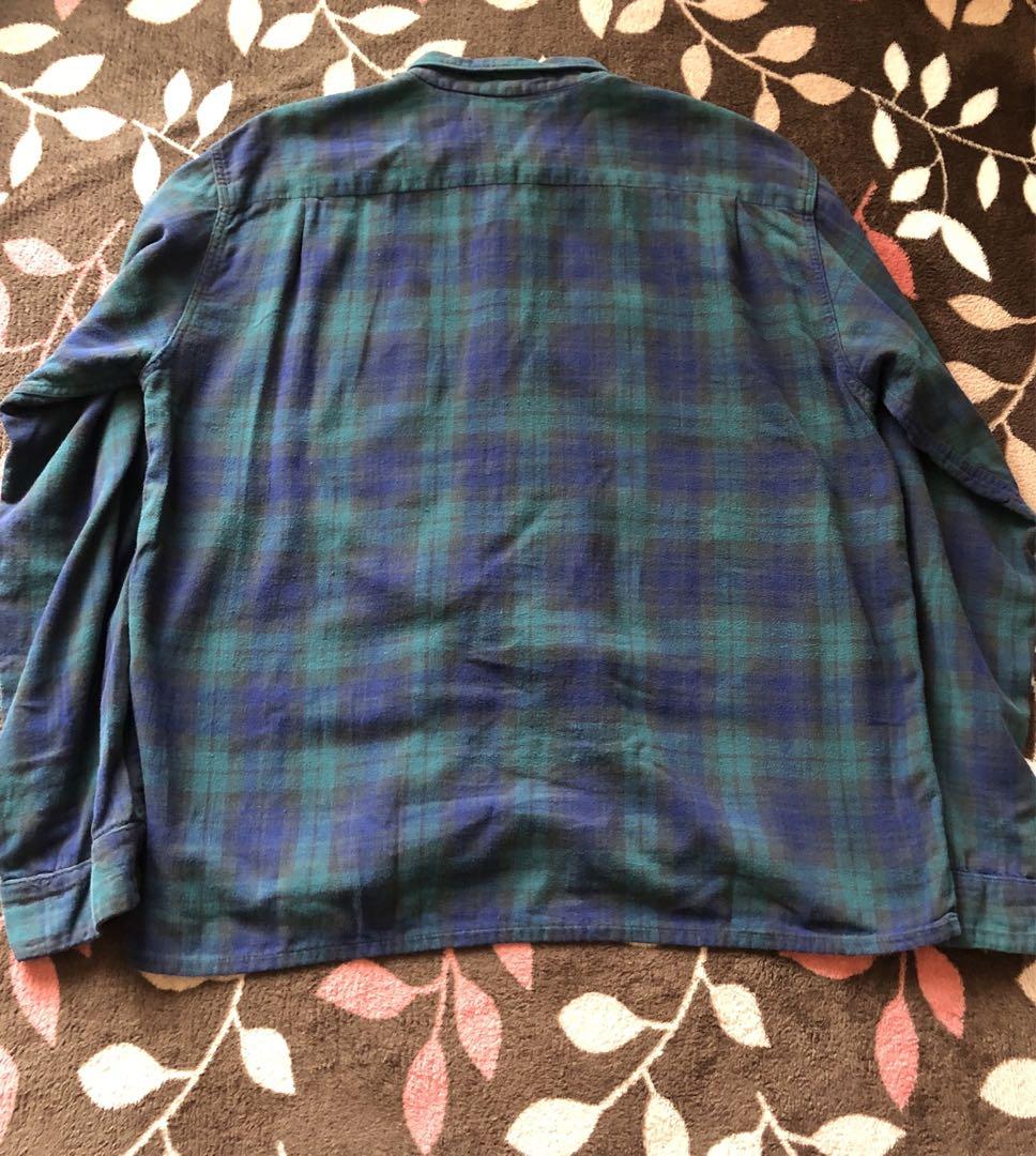 60s Kolesport ヴィンテージ オンブレ チェックシャツLサイズ Distressed Vintage 1960s Kolesport Sanforized Flannel Shirt