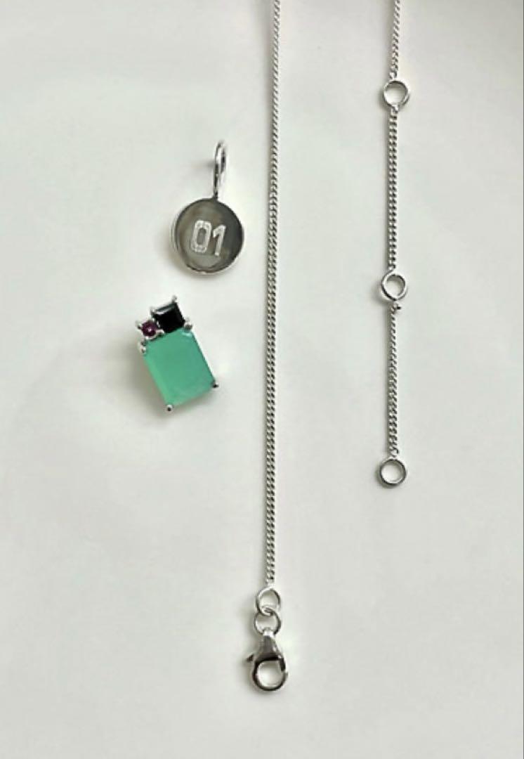 【新品未使用】初音ミク×Ｂｉｊｕｍａｍ　ＭＩＫＵ天然石ネックレス