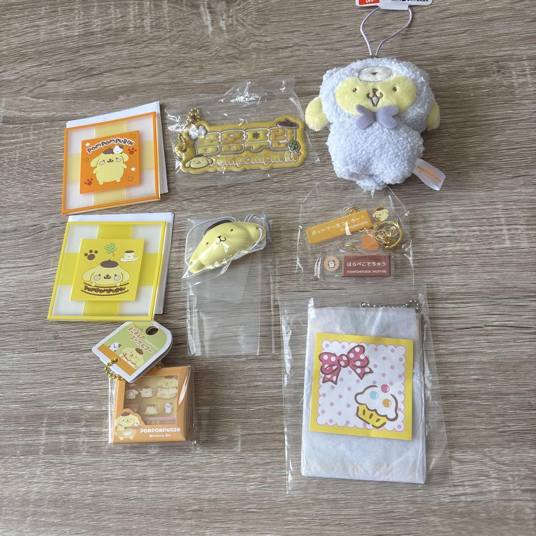 【完売品】関西万博　サンリオコラボ　ポムポムプリン　豪華3点セット!! 完売品】関西万博 サンリオコラボ ポムポムプリン 豪華3点セット