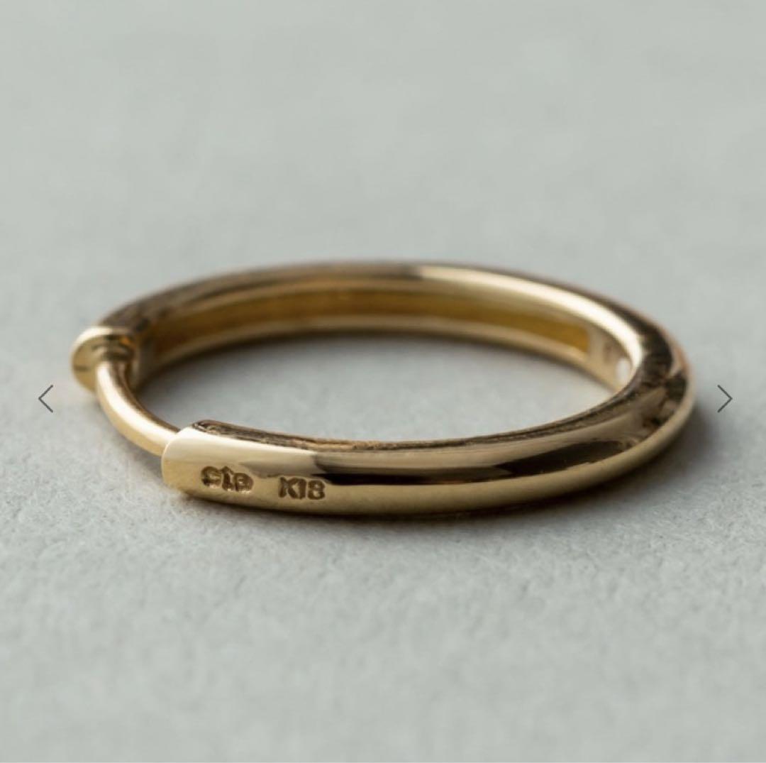 エテ　18k フープ　ピアス ete ピアス K18YG フープ レディース : ZOZOTOWN Yahoo!店