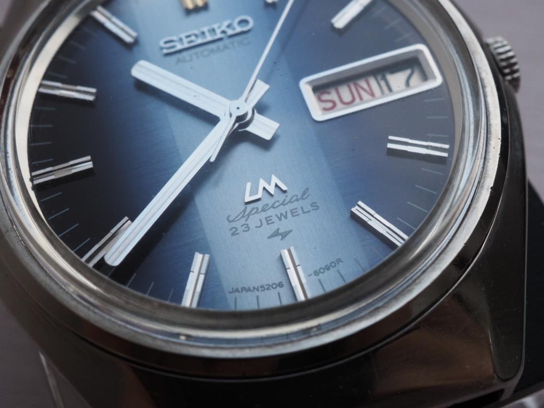 SEIKO LORD MATIC Special 52LM 青 ベゼルにひび