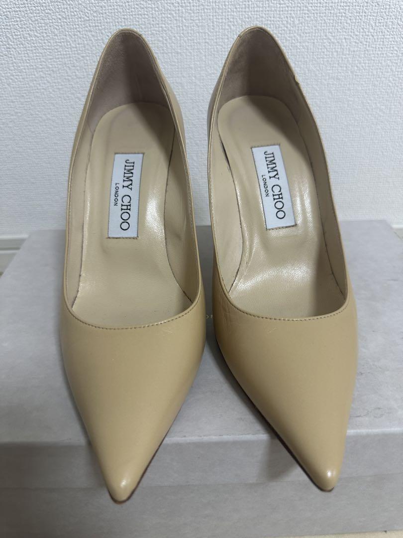 JIMMY CHOO ベージュ ハイヒール