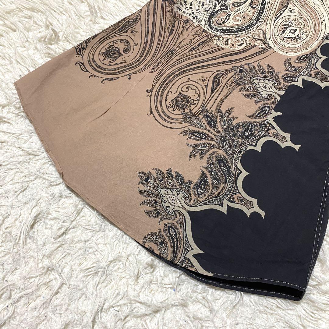 美品✨Etro 長袖シャツ ペイズリー ピンク L 綿 ポリウレタン ストレッチ