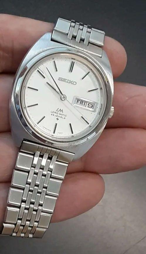 【美品】SEIKO LM 自動巻き 腕時計 シルバー フルオリジナル