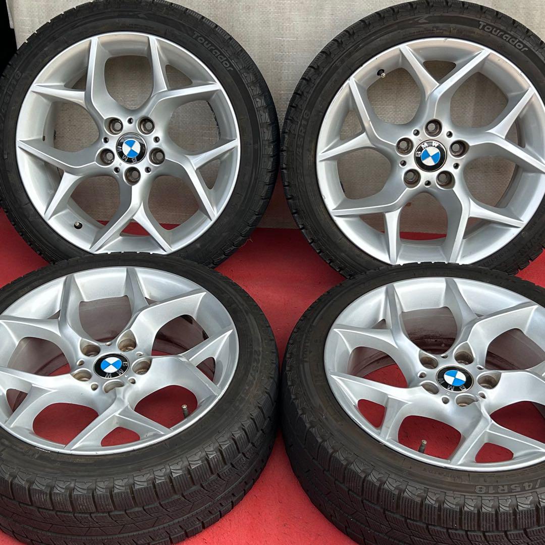 バリ溝 美品】BMW iX1 X-LINE 純正 18in 7.5J +50 PCD112 ブレデ