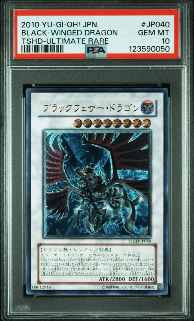 PSA10 遊戯王 ブラックフェザードラゴン レリーフ PSA10 遊戯王 ブラックフェザードラゴン レリーフ