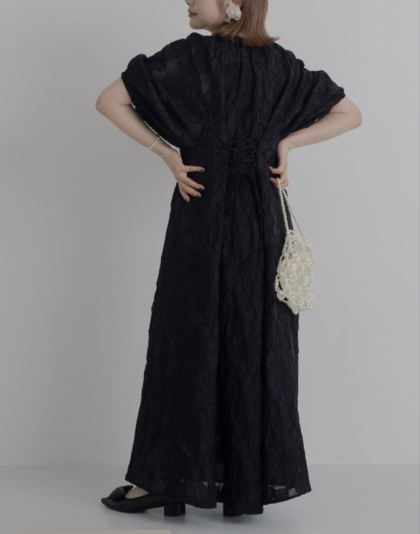 JUMELLE jacquard dress ブラック
