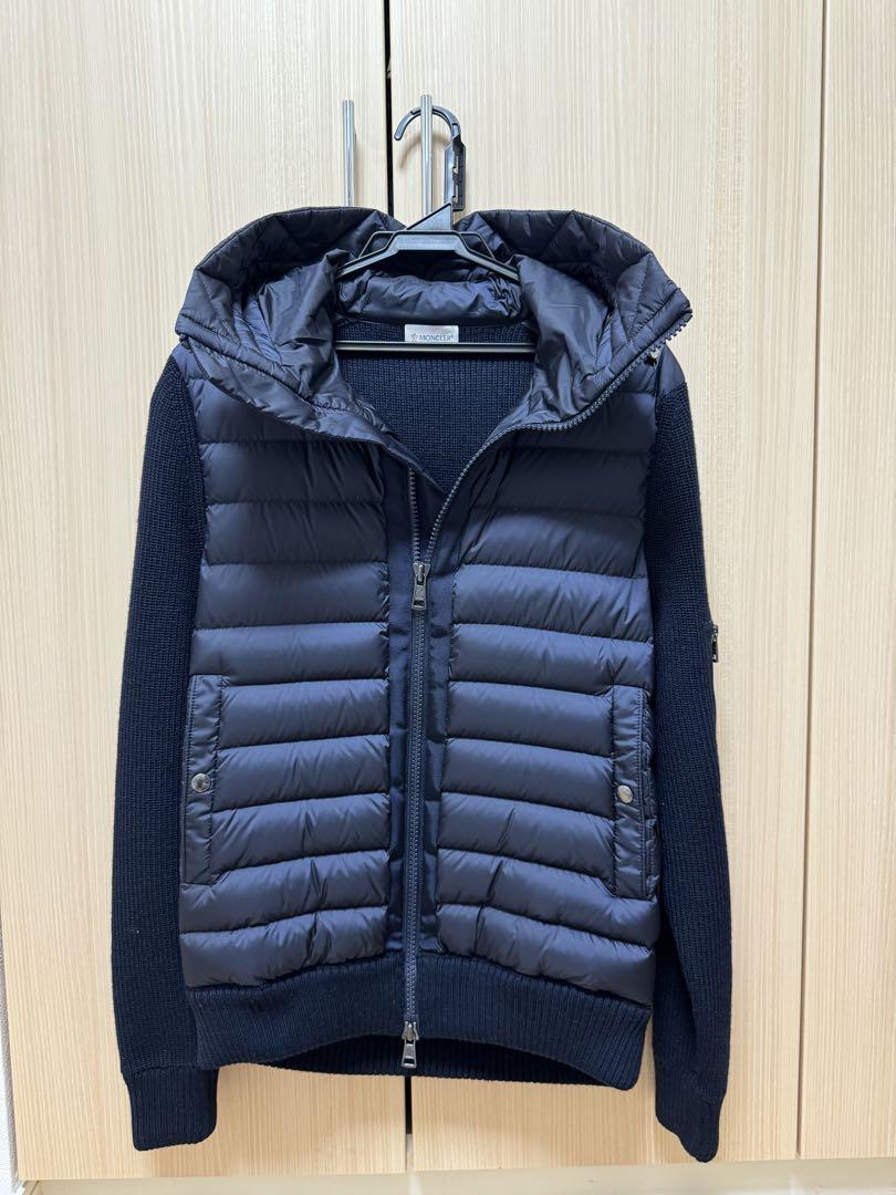 Moncler ハイブリッドダウンニット ネイビーS【正規品】 モンクレール ハイブリッドダウンニット 定番 S ネイビー 正規品
