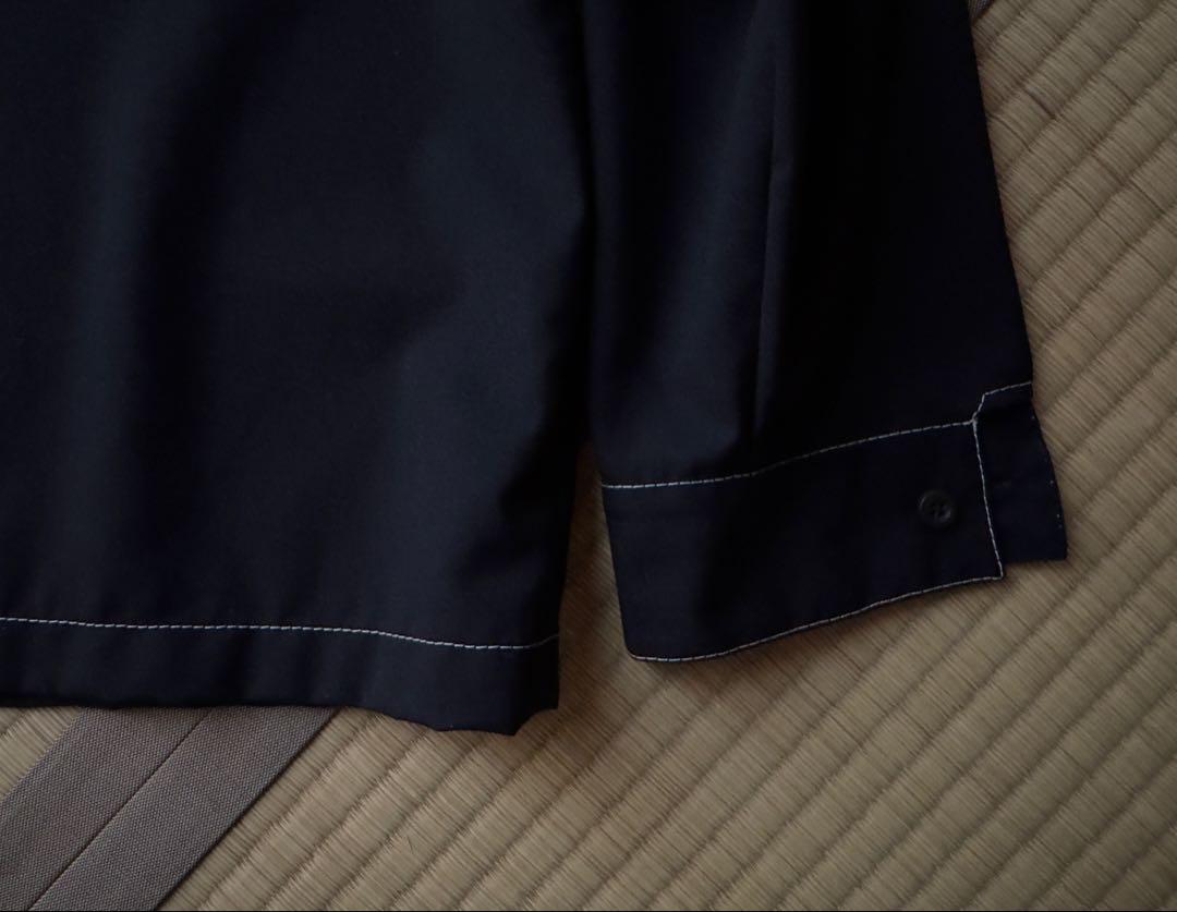 PRADA*バージンウール ジップアップ ブルゾン ブラック チェック