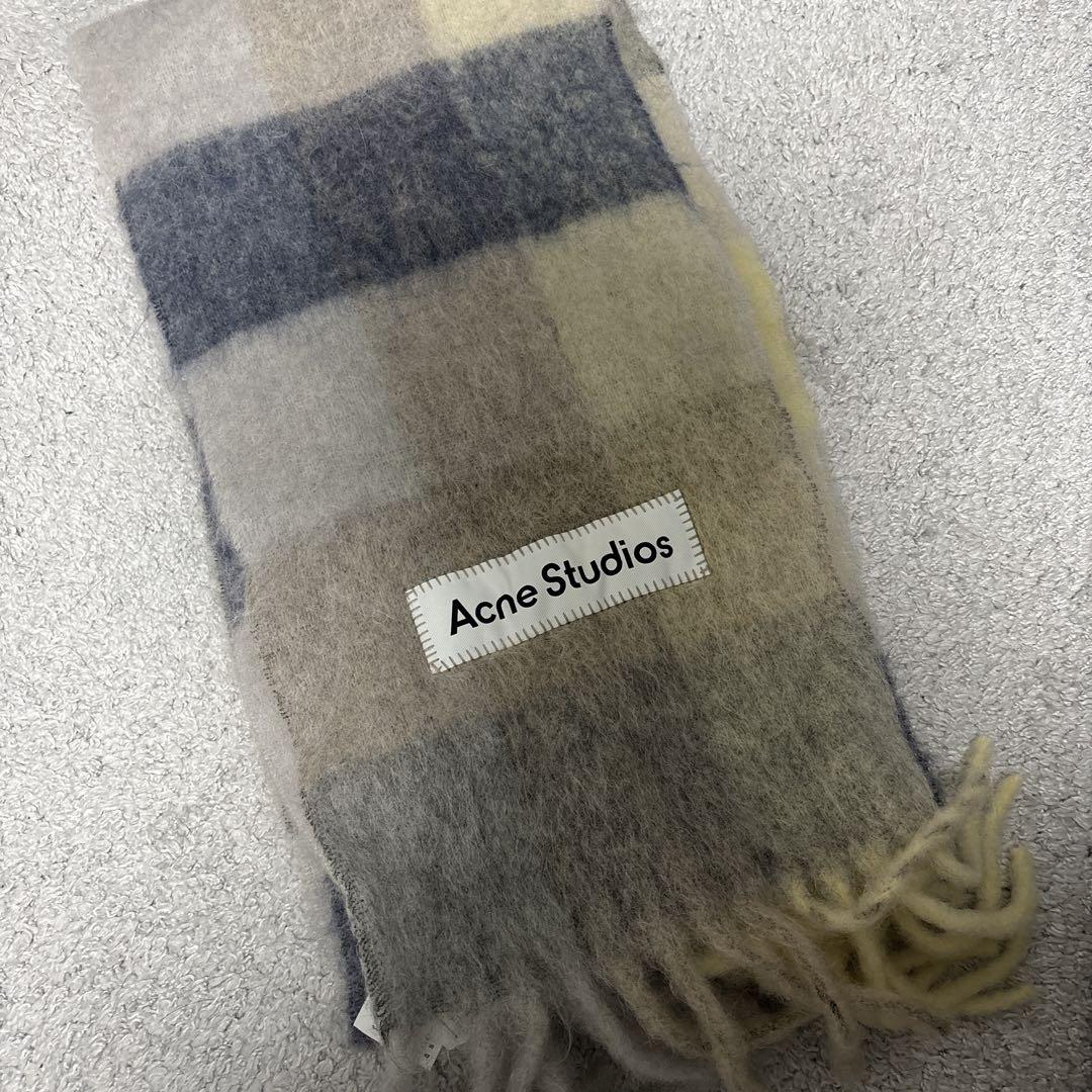 Acne Studios チェック柄マフラー Acne Studios マフラー CA0084 チェック柄 大判(506982364