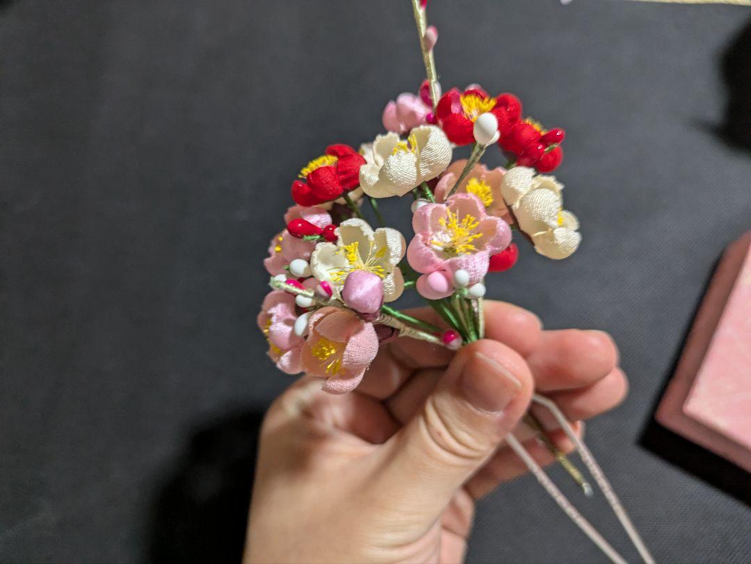 有職造花の髪飾り 舞妓さん 梅づくし コーム ひな祭り かんざし 有職造花の髪飾り 舞妓さん 梅づくし コーム ひな祭り かんざし