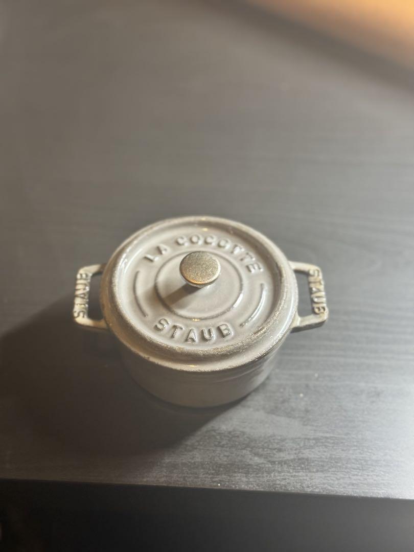 STAUB 小型 ココット グレー 10cm